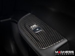 Alfa Romeo Giulia Door Trim - Window Switch Trim Kit - Carbon Fiber - LHD